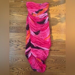 House of CB Pink and Orange Dress